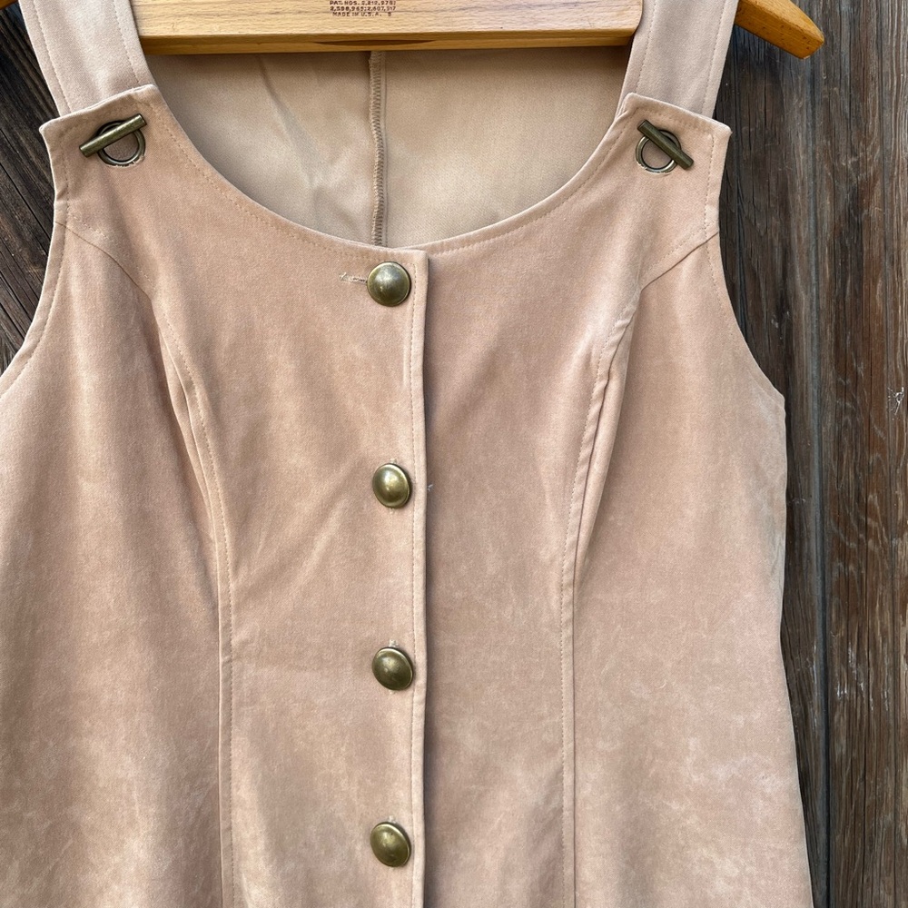 Vintage Brand-“Scarlett”Microfiber Suede “Cargo Style” Maxi Dress Circa 80’s